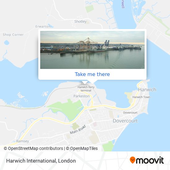 Harwich International map
