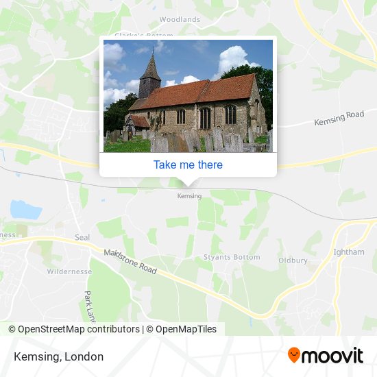 Kemsing map