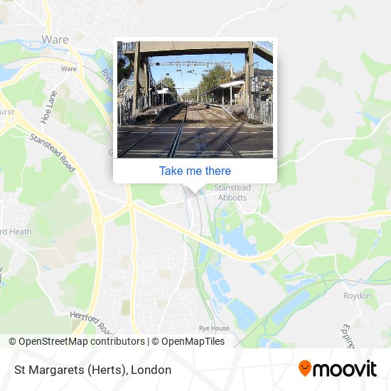 St Margarets (Herts) map