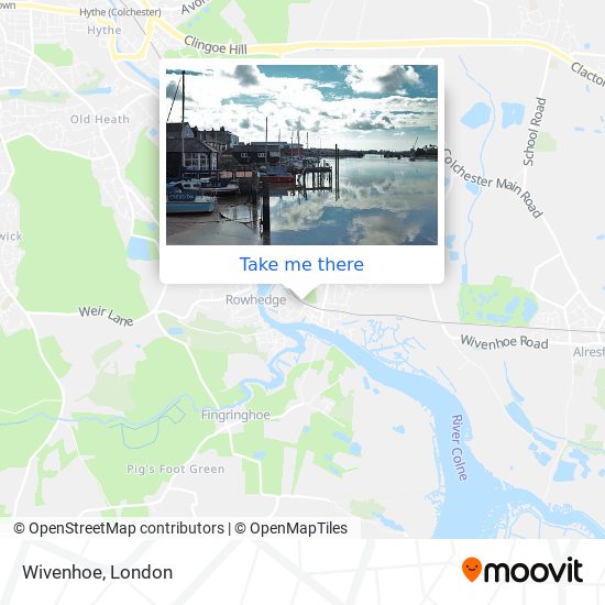 Wivenhoe map