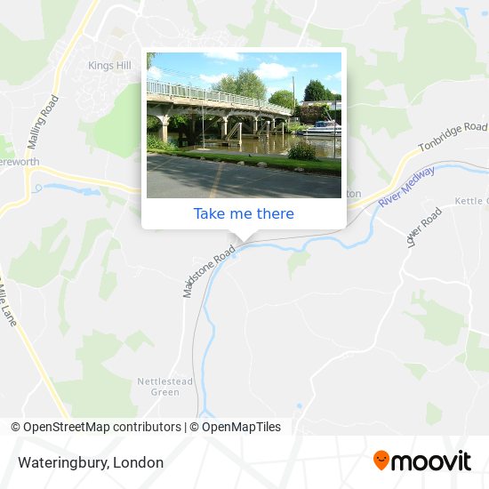 Wateringbury map