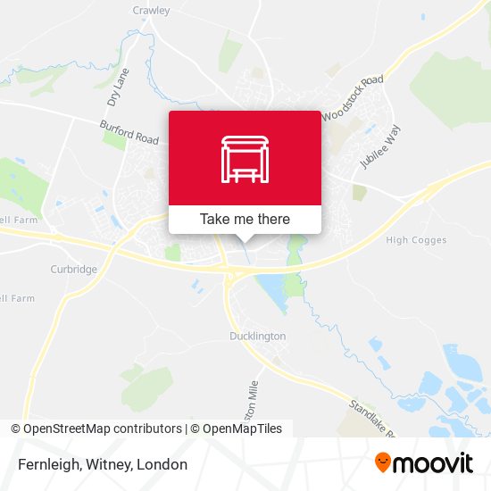 Fernleigh, Witney map