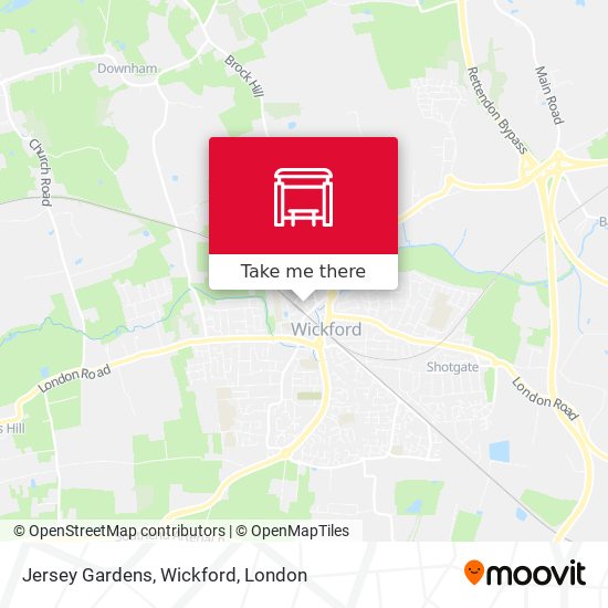 Jersey Gardens, Wickford map