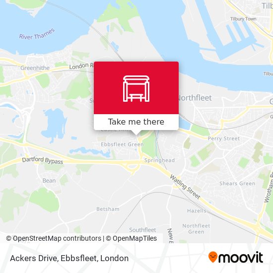 Ackers Drive, Ebbsfleet map