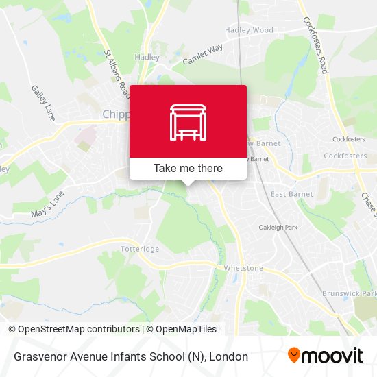 Grasvenor Avenue Infants School (N) map