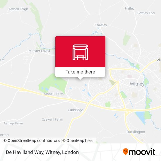 De Havilland Way, Witney map