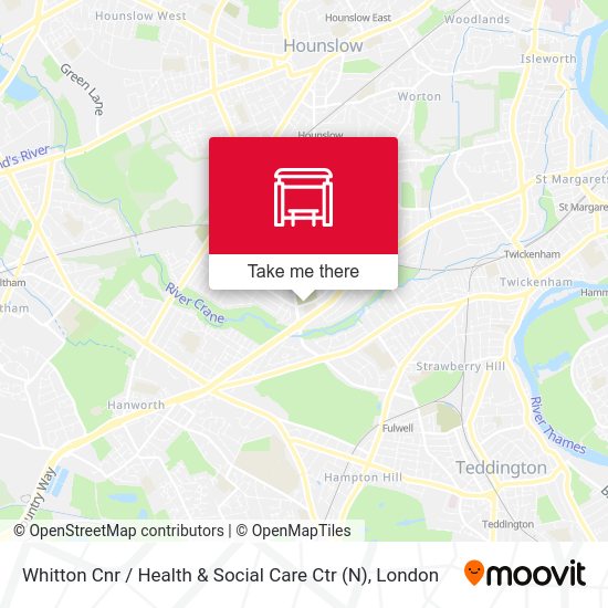 Whitton Cnr / Health & Social Care Ctr (N) map