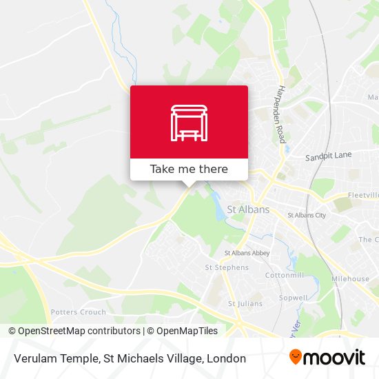 Verulam Temple, St Michaels Village map