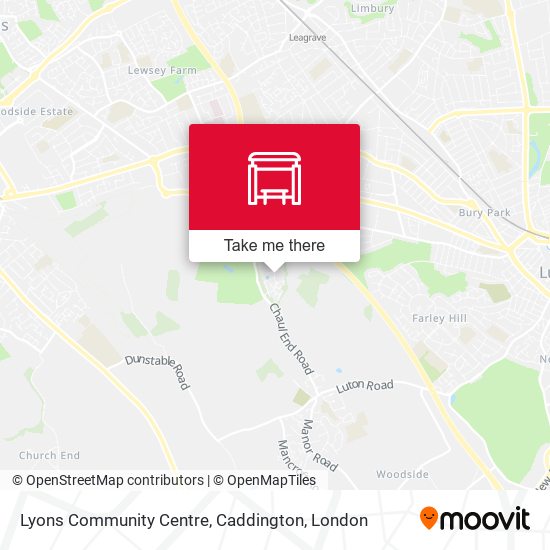 Lyons Community Centre, Caddington map