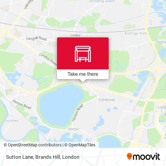 Sutton Lane, Brands Hill map