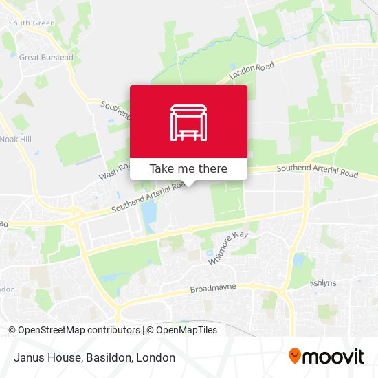 Janus House, Basildon map