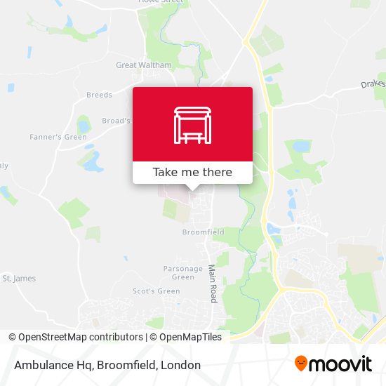 Ambulance Hq, Broomfield map