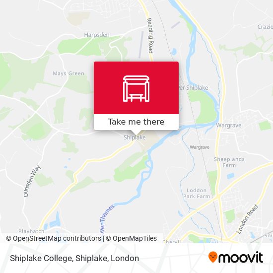 Shiplake College, Shiplake map