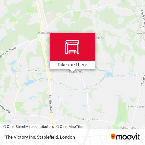 The Victory Inn, Staplefield map