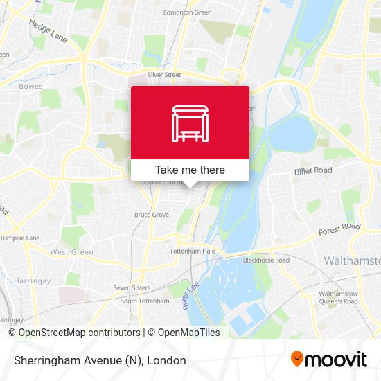 Sherringham Avenue (N) map