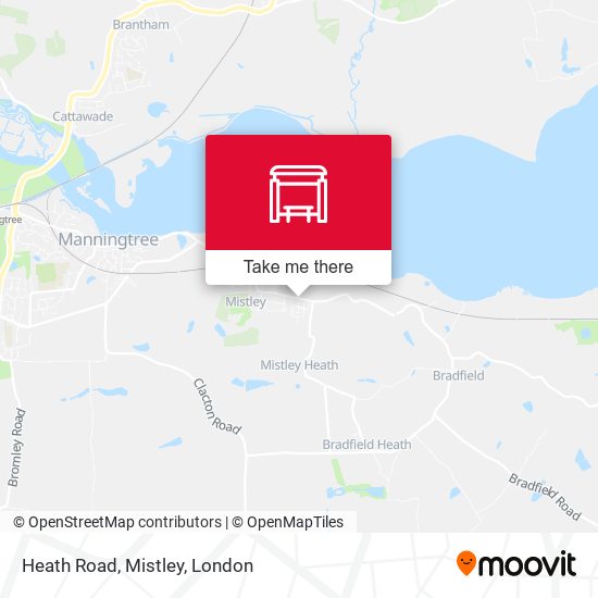 Heath Road, Mistley map