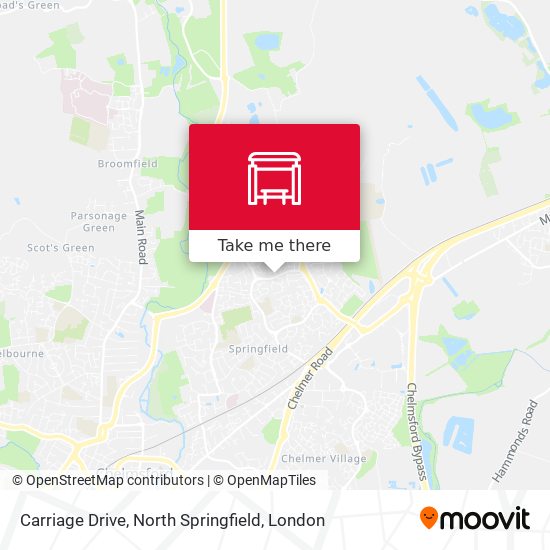 Carriage Drive, North Springfield map