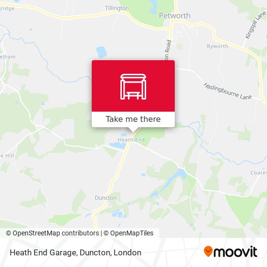 Heath End Garage, Duncton map
