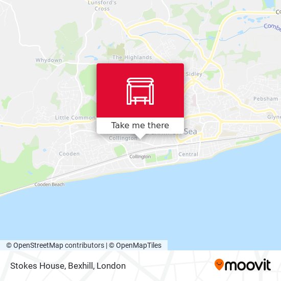 Stokes House, Bexhill map
