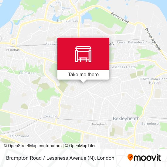 Brampton Road / Lessness Avenue (N) map