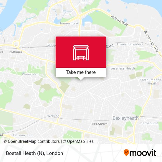 Bostall Heath (N) map