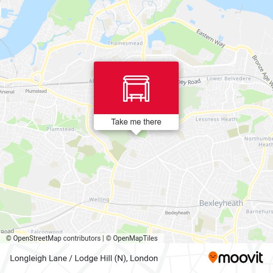 Longleigh Lane / Lodge Hill (N) map