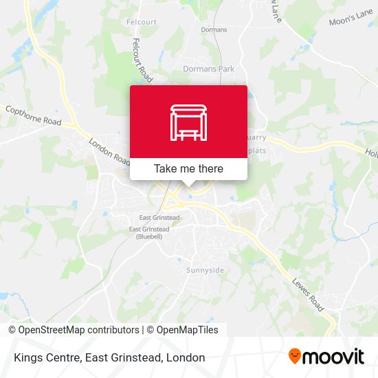 Kings Centre, East Grinstead map