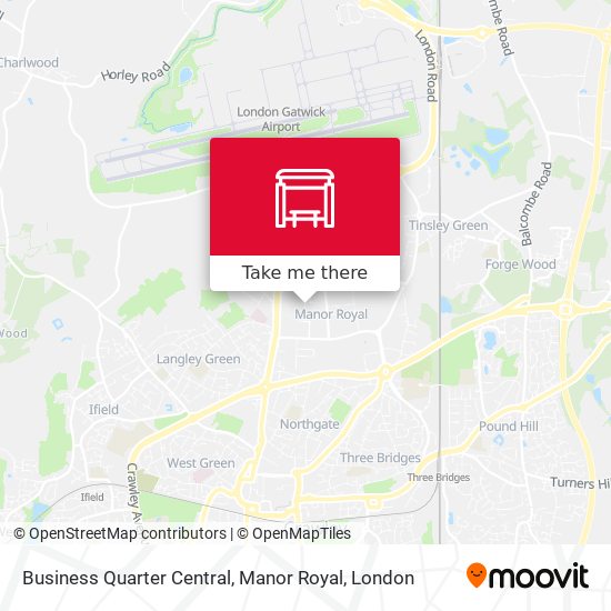 Business Quarter Central, Manor Royal map