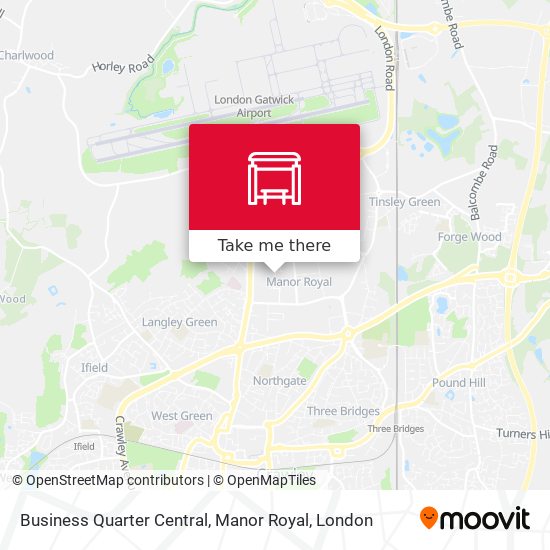 Business Quarter Central, Manor Royal map