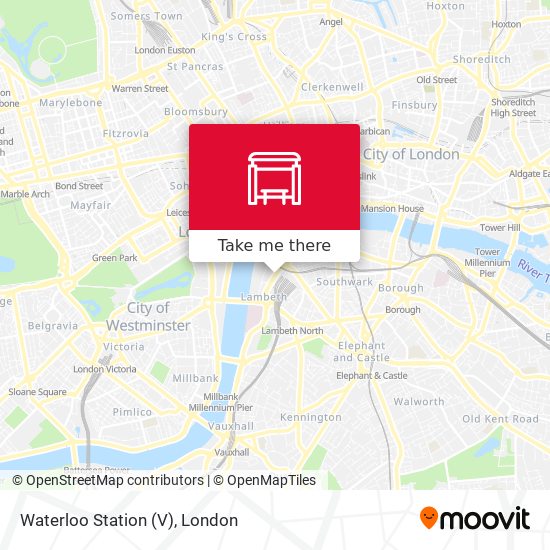 Waterloo Station (V) map