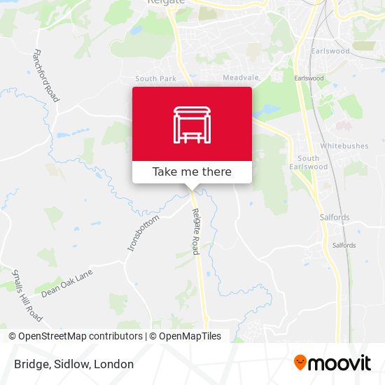 Bridge, Sidlow map