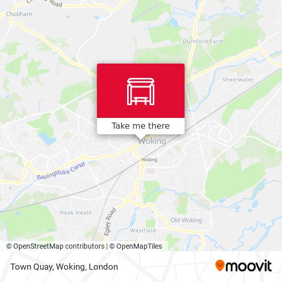 Woking Town Centre Map How To Get To Town Quay, Woking By Bus Or Train?