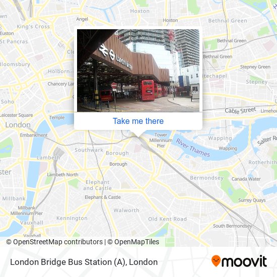 London Bridge Bus Station (A) map