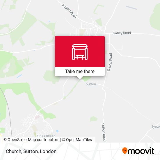 Church, Sutton map