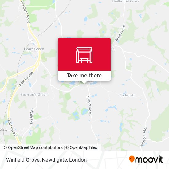 Winfield Grove, Newdigate map