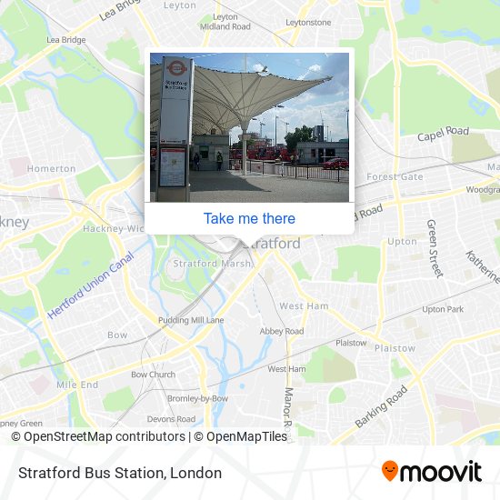 Stratford Bus Station map