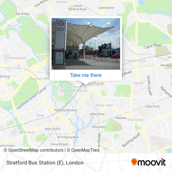 Stratford Bus Station (E) map