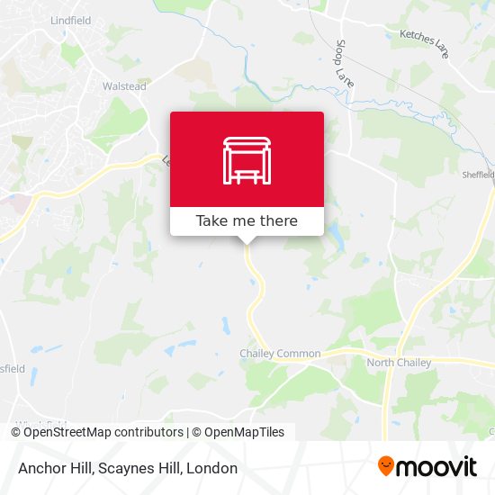 Anchor Hill, Scaynes Hill map