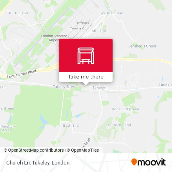Church Ln, Takeley map