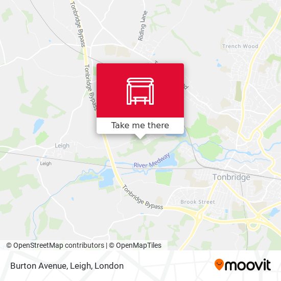 Burton Avenue, Leigh map