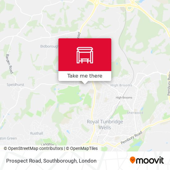 Prospect Road, Southborough map