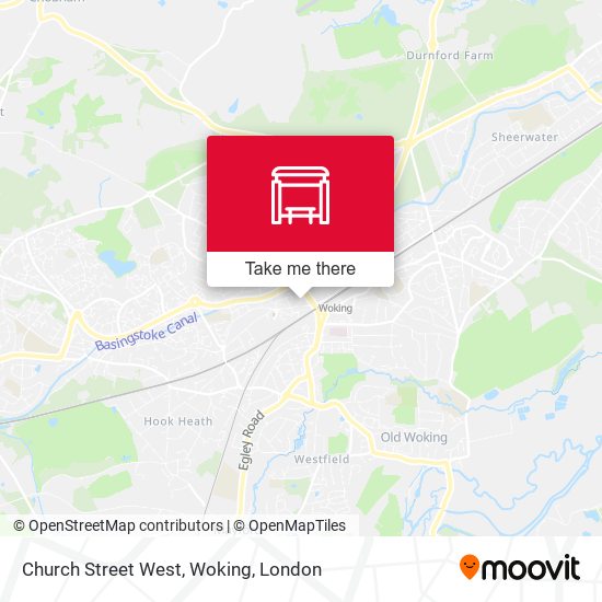 Church Street West, Woking map