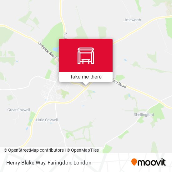 Henry Blake Way, Faringdon map