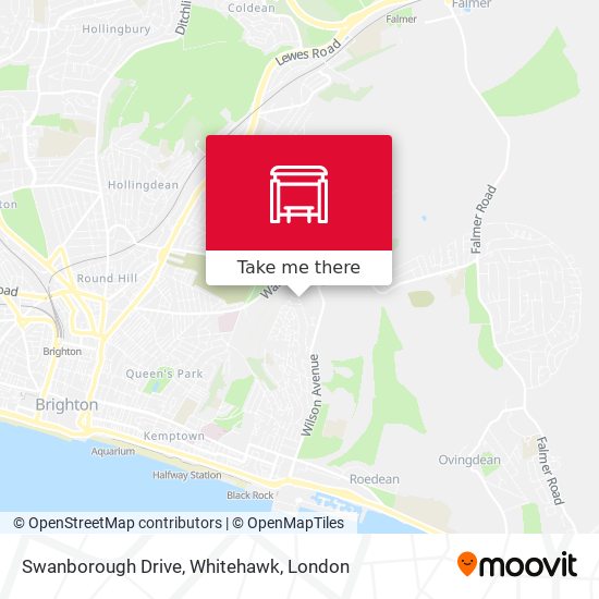 Swanborough Drive, Whitehawk map