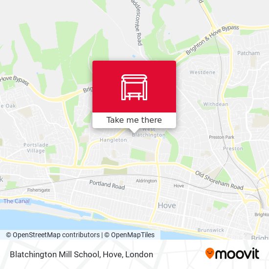 Blatchington Mill School, Hove map