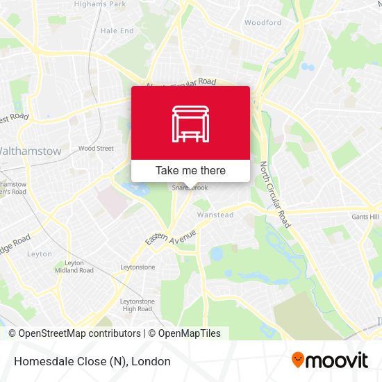 Homesdale Close (N) map