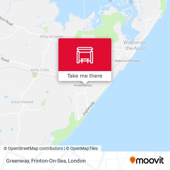 Greenway, Frinton-On-Sea map