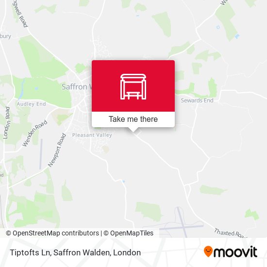 Tiptofts Ln, Saffron Walden map