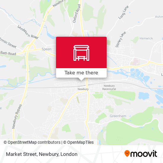 Market Street, Newbury map