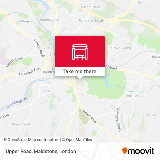 Upper Road, Maidstone map